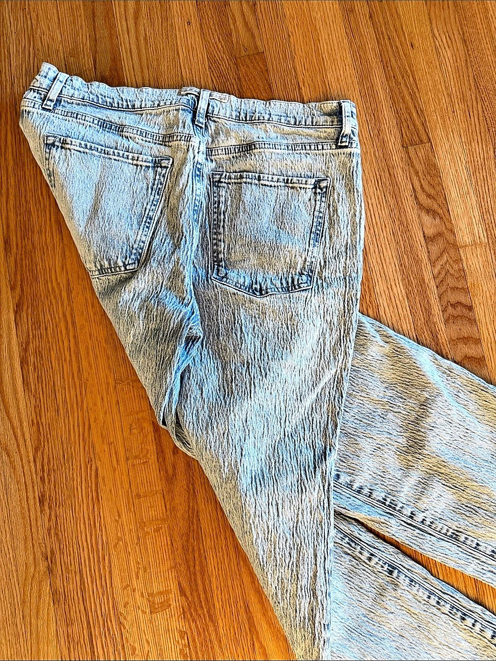 Triarchy Bootcut Leg Jeans in Blue Waist 30 Like New - Picture 2 of 6